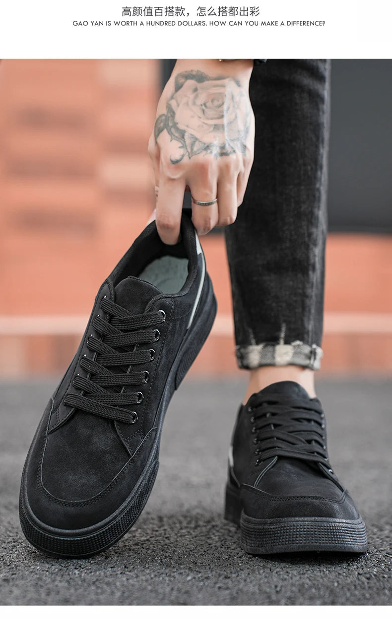 Fashion Brand Sneakers for Men Casual Shoes New Soft Comfortable Pu Leather Shoes Breathable Flats Shoes for Man tenis masculino