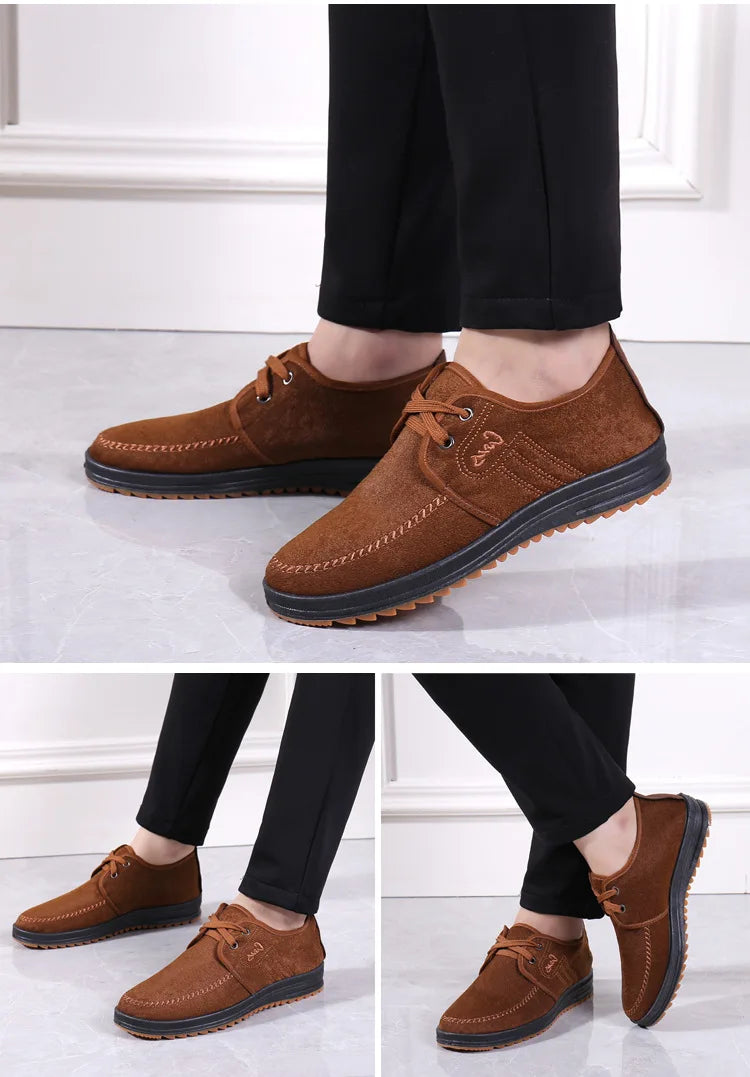 Men Casual Shoes Breathable Loafers Sneakers 2023 New Fashion Comfortable Flat Handmade Retro Leisure Loafers Shoes Men Shoes