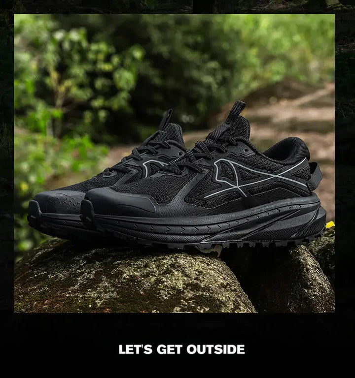Casual Sneakers Men Comfortable Breathable Soft Flat Low-top Casual Shoes Men Anti-slip Lace-up Outdoor Hiking Shoes Men