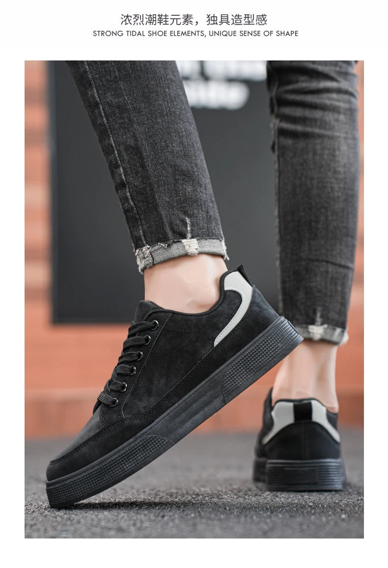 Fashion Brand Sneakers for Men Casual Shoes New Soft Comfortable Pu Leather Shoes Breathable Flats Shoes for Man tenis masculino