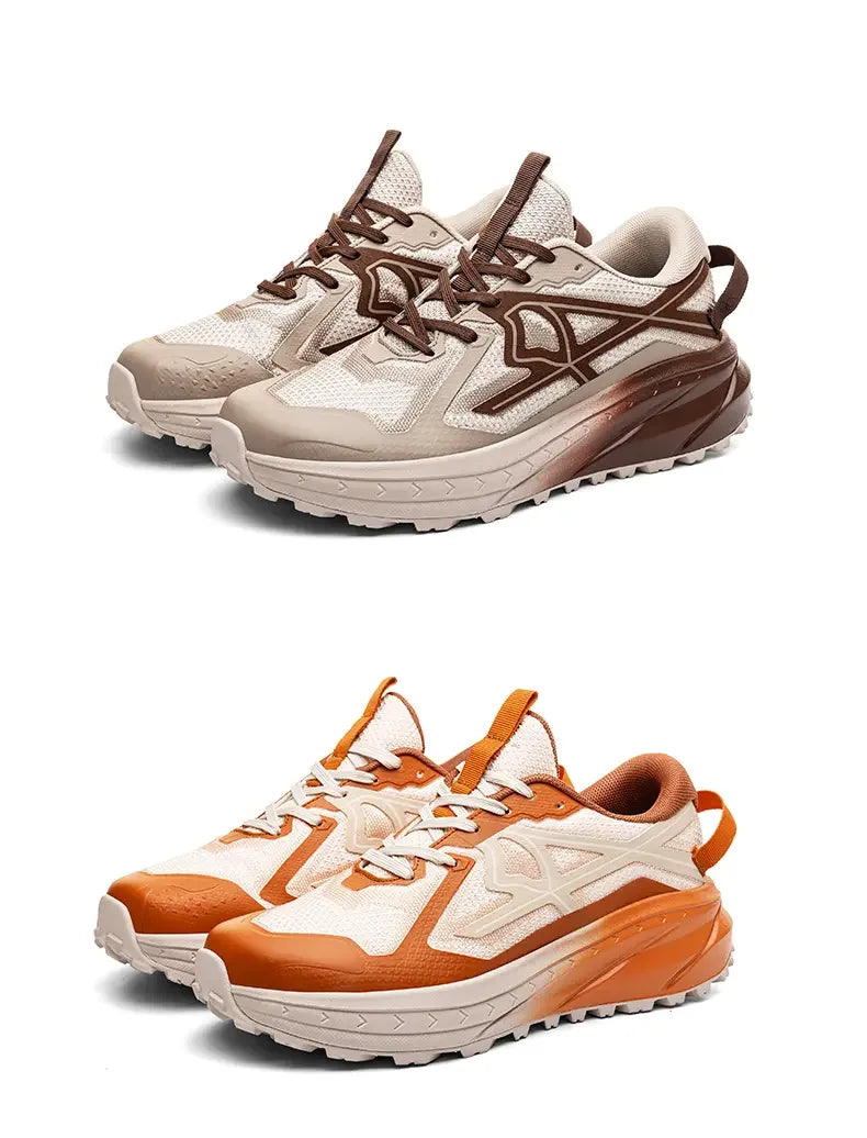 Casual Sneakers Men Comfortable Breathable Soft Flat Low-top Casual Shoes Men Anti-slip Lace-up Outdoor Hiking Shoes Men