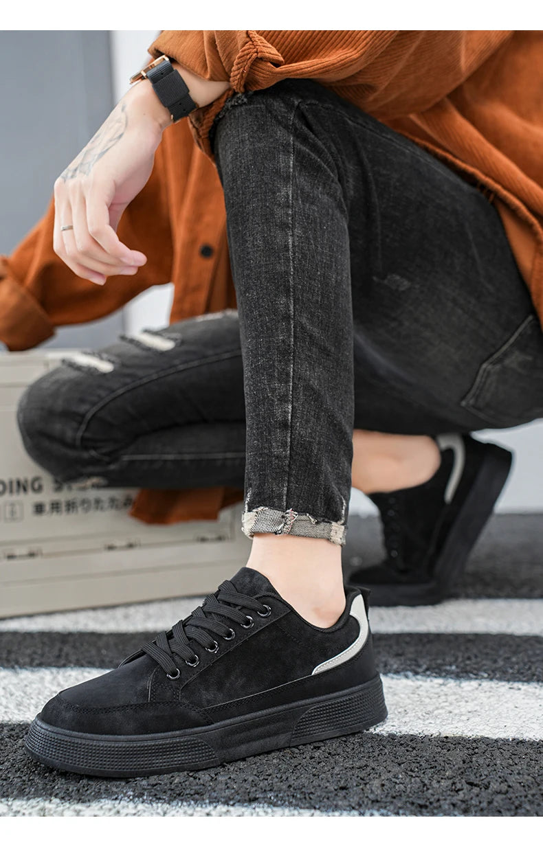 Fashion Brand Sneakers for Men Casual Shoes New Soft Comfortable Pu Leather Shoes Breathable Flats Shoes for Man tenis masculino