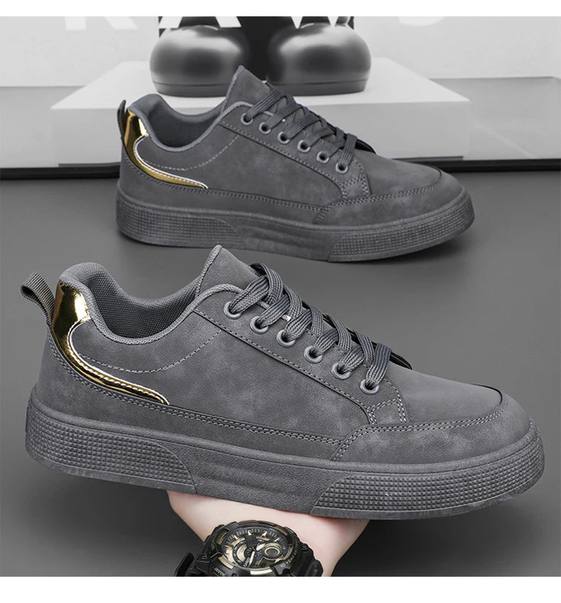 Fashion Brand Sneakers for Men Casual Shoes New Soft Comfortable Pu Leather Shoes Breathable Flats Shoes for Man tenis masculino