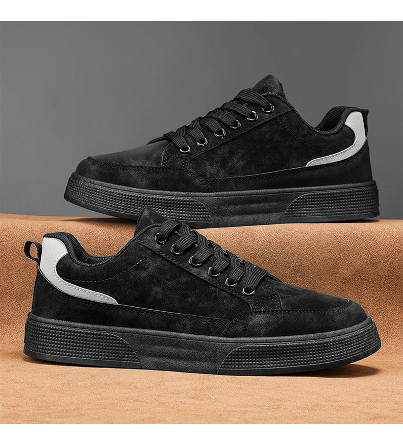 Fashion Brand Sneakers for Men Casual Shoes New Soft Comfortable Pu Leather Shoes Breathable Flats Shoes for Man tenis masculino