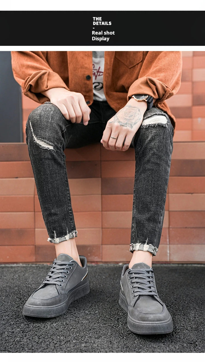 Fashion Brand Sneakers for Men Casual Shoes New Soft Comfortable Pu Leather Shoes Breathable Flats Shoes for Man tenis masculino