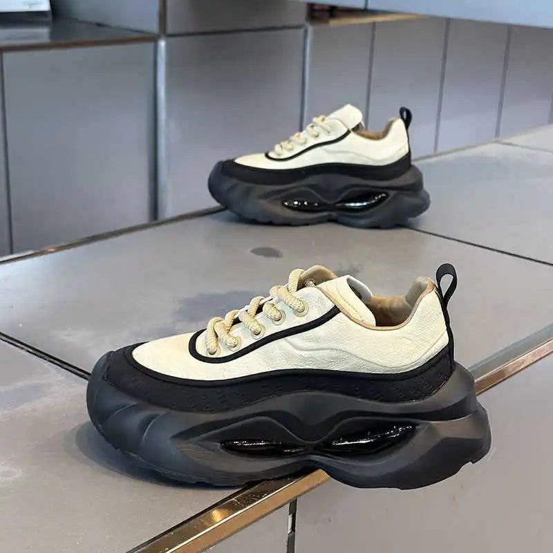 2025 Spring Men Trendy Brand Casual Sneakers Fashion Versatile Comfortable Platform Running Sport Shoes Outdoor Walking Footwear