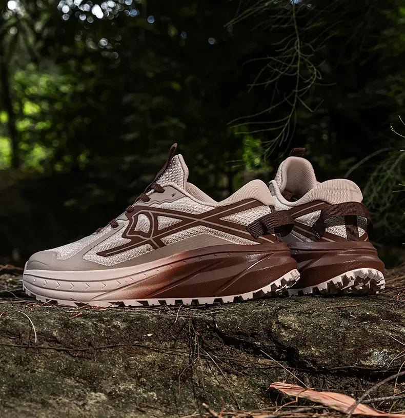 Casual Sneakers Men Comfortable Breathable Soft Flat Low-top Casual Shoes Men Anti-slip Lace-up Outdoor Hiking Shoes Men