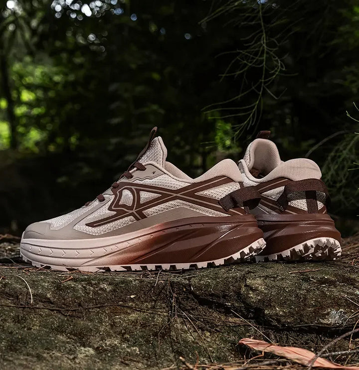 Casual Sneakers Men Comfortable Breathable Soft Flat Low-top Casual Shoes Men Anti-slip Lace-up Outdoor Hiking Shoes Men