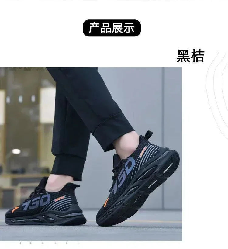 2025 Casual Sneakers for Men Slip on New Fashion Breathable Running Shoes Outdoor Gym Sports Shoes Walking Training Tennis Shoes