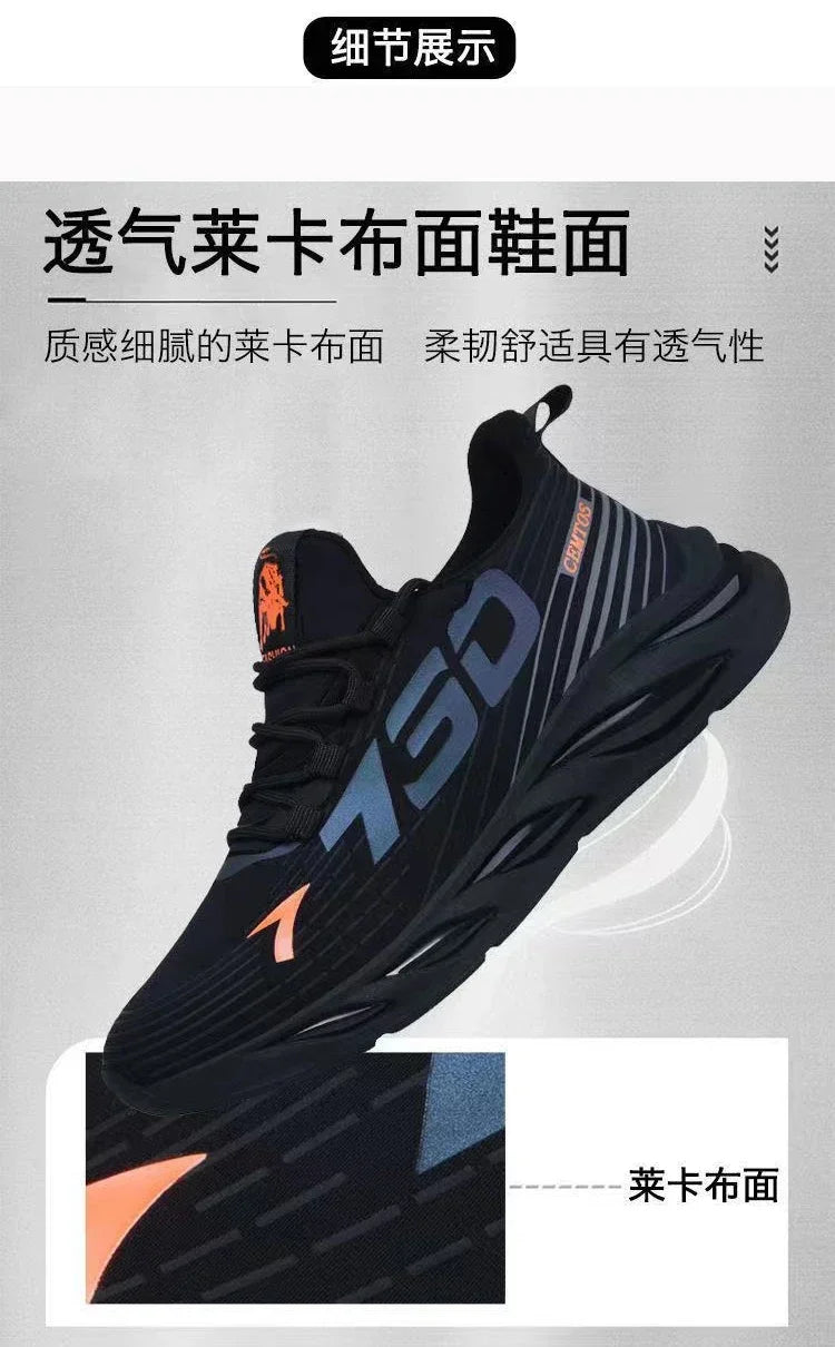 2025 Casual Sneakers for Men Slip on New Fashion Breathable Running Shoes Outdoor Gym Sports Shoes Walking Training Tennis Shoes