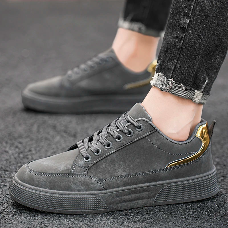 Fashion Brand Sneakers for Men Casual Shoes New Soft Comfortable Pu Leather Shoes Breathable Flats Shoes for Man tenis masculino