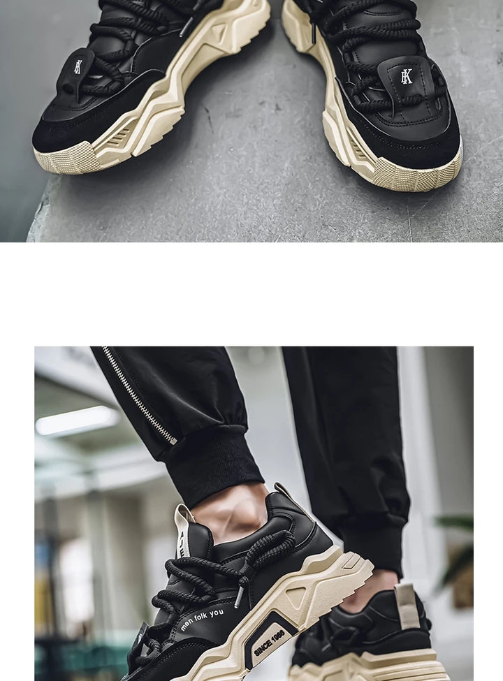 New Men's Casual Sneakers 2025 Spring Fashion Versatile Low-Top Skateboard Shoes for Men Suitable for Outdoor Sports