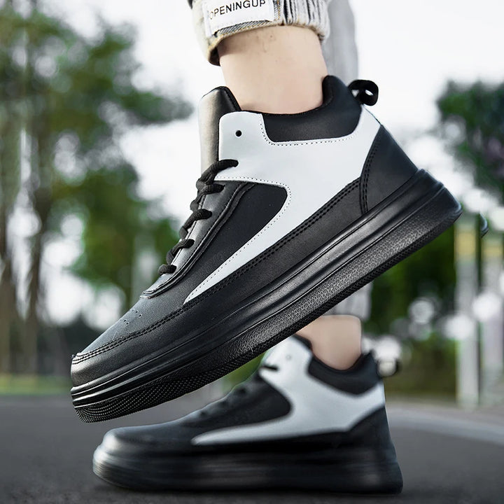 Men's Casual Sneakers Outdoor Flat Top High Top Men's Shoes Fashionable Comfortable Men's Shoes for Men Sneakes