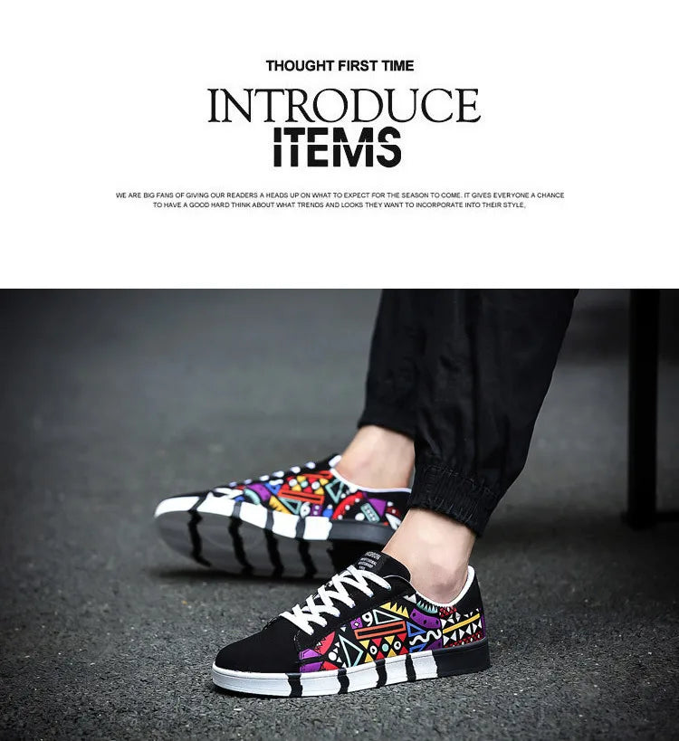 New Men Canvas Shoes Casual Flats Shoes 2024 Summer Fashion Comfortable Man Sneakers Non Slip Breathable Skateboard Shoes