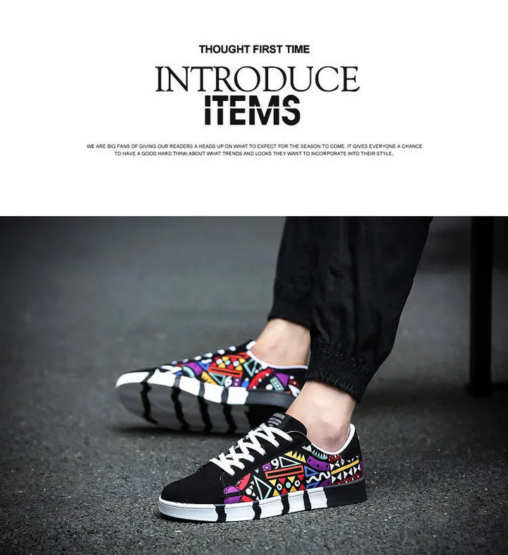 New Men Canvas Shoes Casual Flats Shoes 2024 Summer Fashion Comfortable Man Sneakers Non Slip Breathable Skateboard Shoes