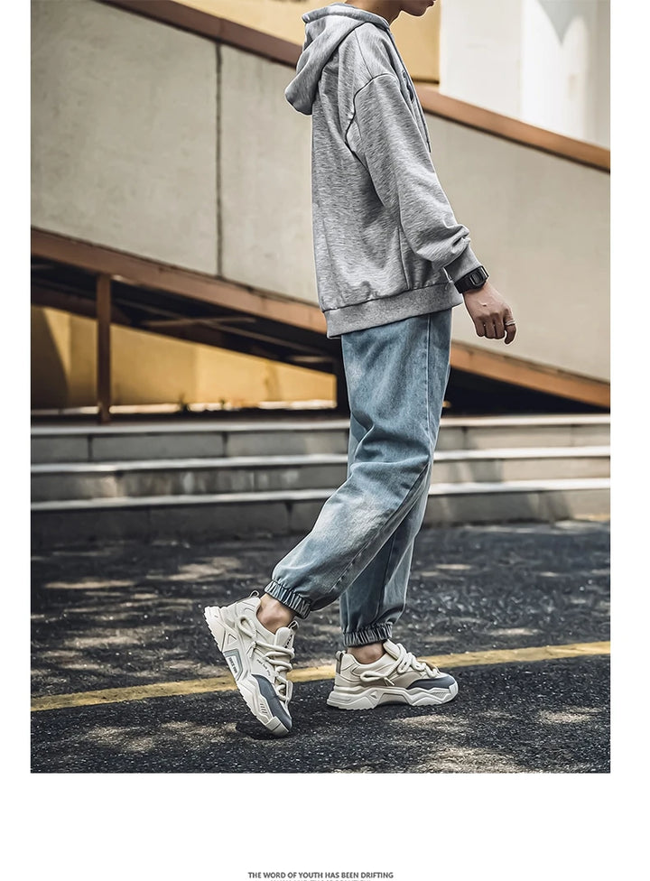 New Men's Casual Sneakers 2025 Spring Fashion Versatile Low-Top Skateboard Shoes for Men Suitable for Outdoor Sports