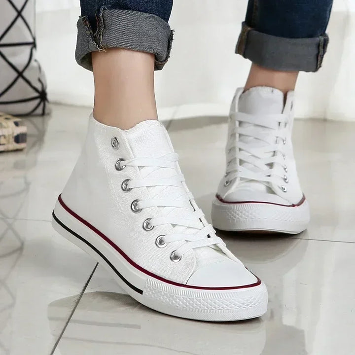 New Classic High Top Comfortable Sports Flat Walking Comfortable Sneakers Fashion Breathable Vulcanized Leisure Canvas