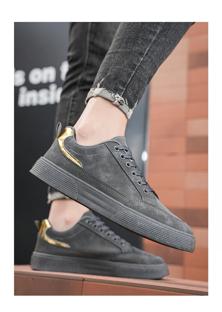 Fashion Brand Sneakers for Men Casual Shoes New Soft Comfortable Pu Leather Shoes Breathable Flats Shoes for Man tenis masculino