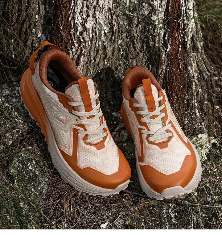 Casual Sneakers Men Comfortable Breathable Soft Flat Low-top Casual Shoes Men Anti-slip Lace-up Outdoor Hiking Shoes Men