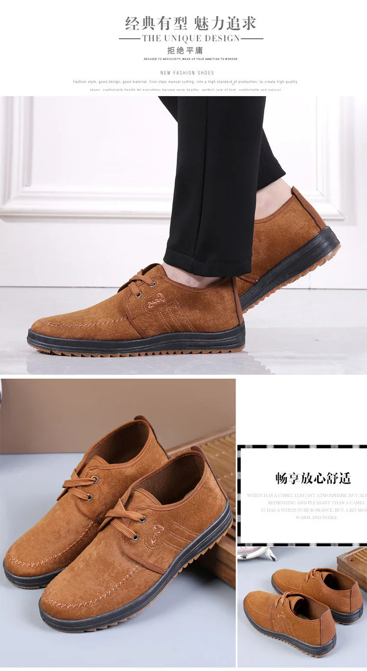 Men Casual Shoes Breathable Loafers Sneakers 2023 New Fashion Comfortable Flat Handmade Retro Leisure Loafers Shoes Men Shoes