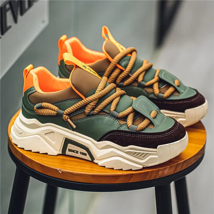 New Men's Casual Sneakers 2025 Spring Fashion Versatile Low-Top Skateboard Shoes for Men Suitable for Outdoor Sports