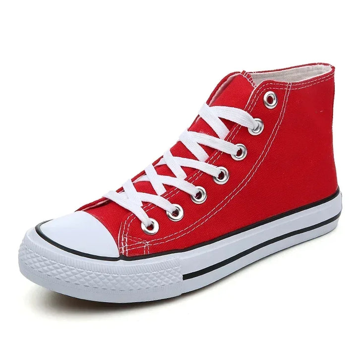 New Classic High Top Comfortable Sports Flat Walking Comfortable Sneakers Fashion Breathable Vulcanized Leisure Canvas