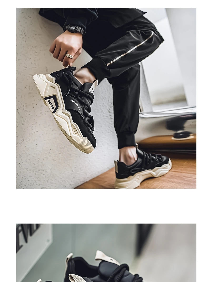 New Men's Casual Sneakers 2025 Spring Fashion Versatile Low-Top Skateboard Shoes for Men Suitable for Outdoor Sports