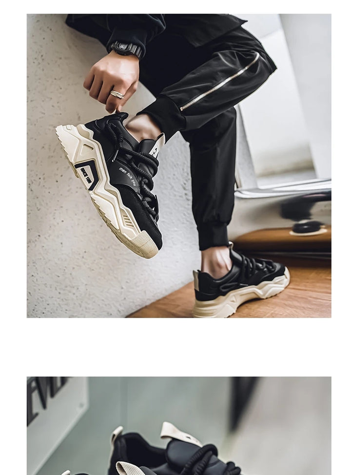 New Men's Casual Sneakers 2025 Spring Fashion Versatile Low-Top Skateboard Shoes for Men Suitable for Outdoor Sports