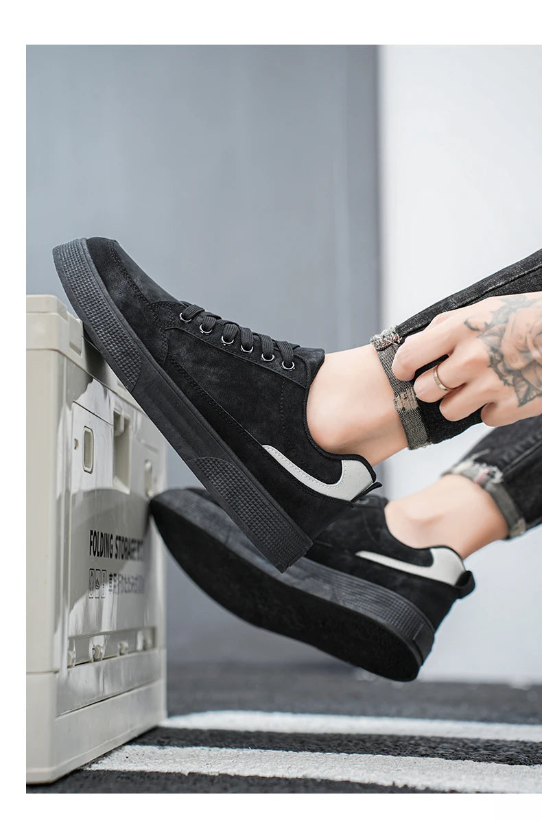 Fashion Brand Sneakers for Men Casual Shoes New Soft Comfortable Pu Leather Shoes Breathable Flats Shoes for Man tenis masculino