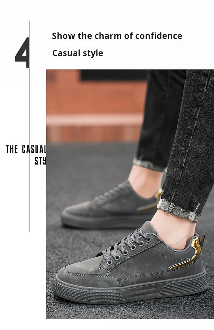 Fashion Brand Sneakers for Men Casual Shoes New Soft Comfortable Pu Leather Shoes Breathable Flats Shoes for Man tenis masculino