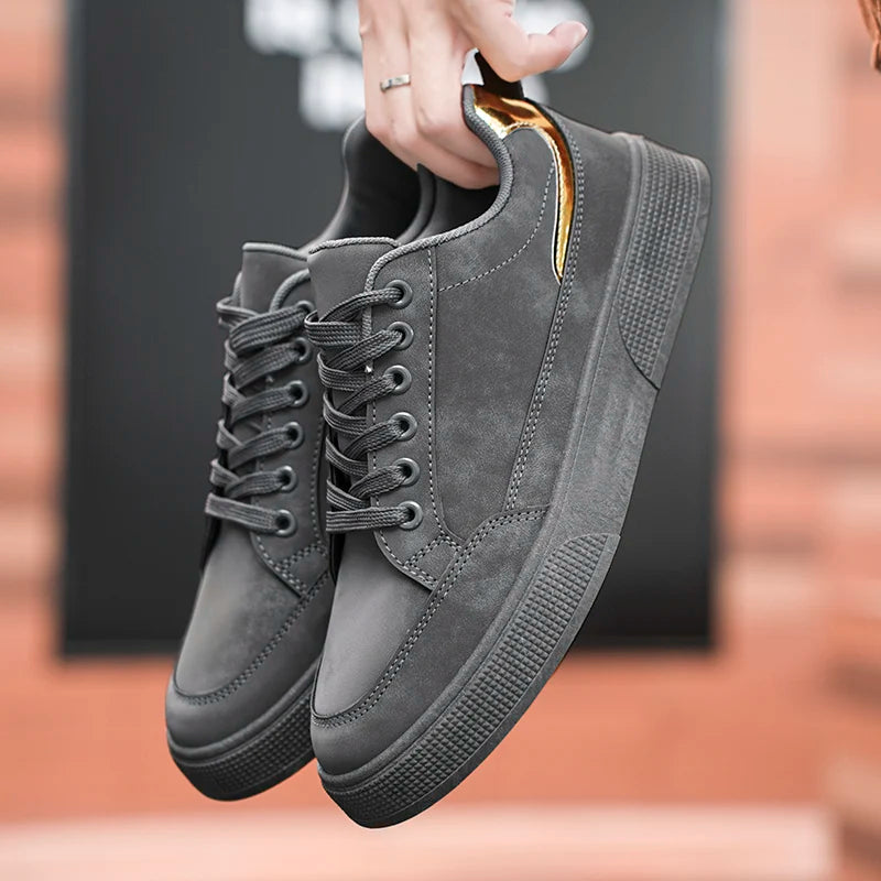 Fashion Brand Sneakers for Men Casual Shoes New Soft Comfortable Pu Leather Shoes Breathable Flats Shoes for Man tenis masculino