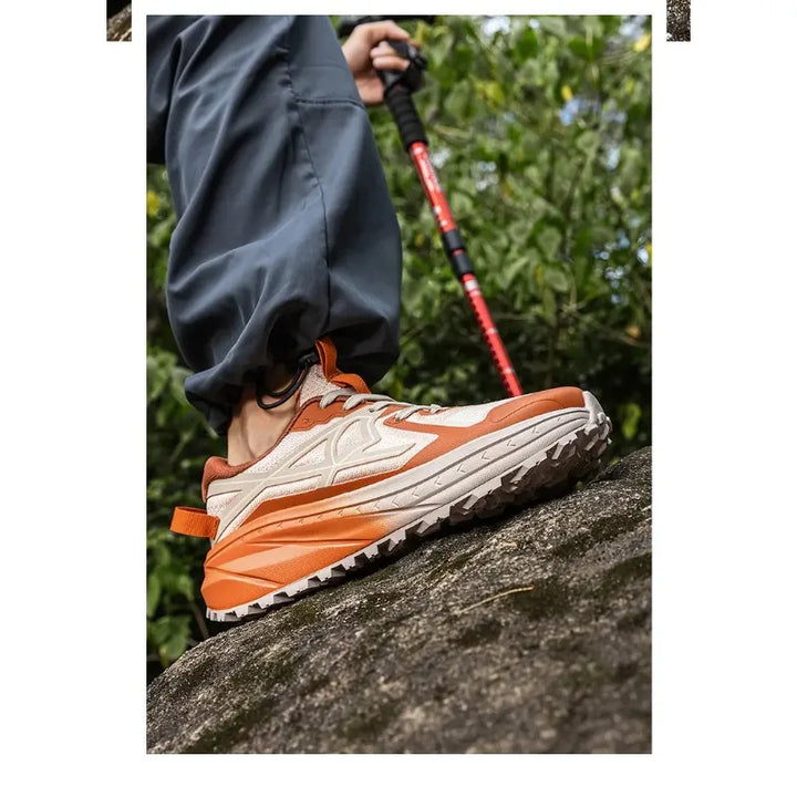 Casual Sneakers Men Comfortable Breathable Soft Flat Low-top Casual Shoes Men Anti-slip Lace-up Outdoor Hiking Shoes Men