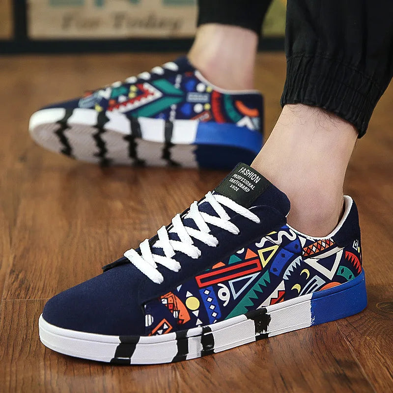 New Men Canvas Shoes Casual Flats Shoes 2024 Summer Fashion Comfortable Man Sneakers Non Slip Breathable Skateboard Shoes