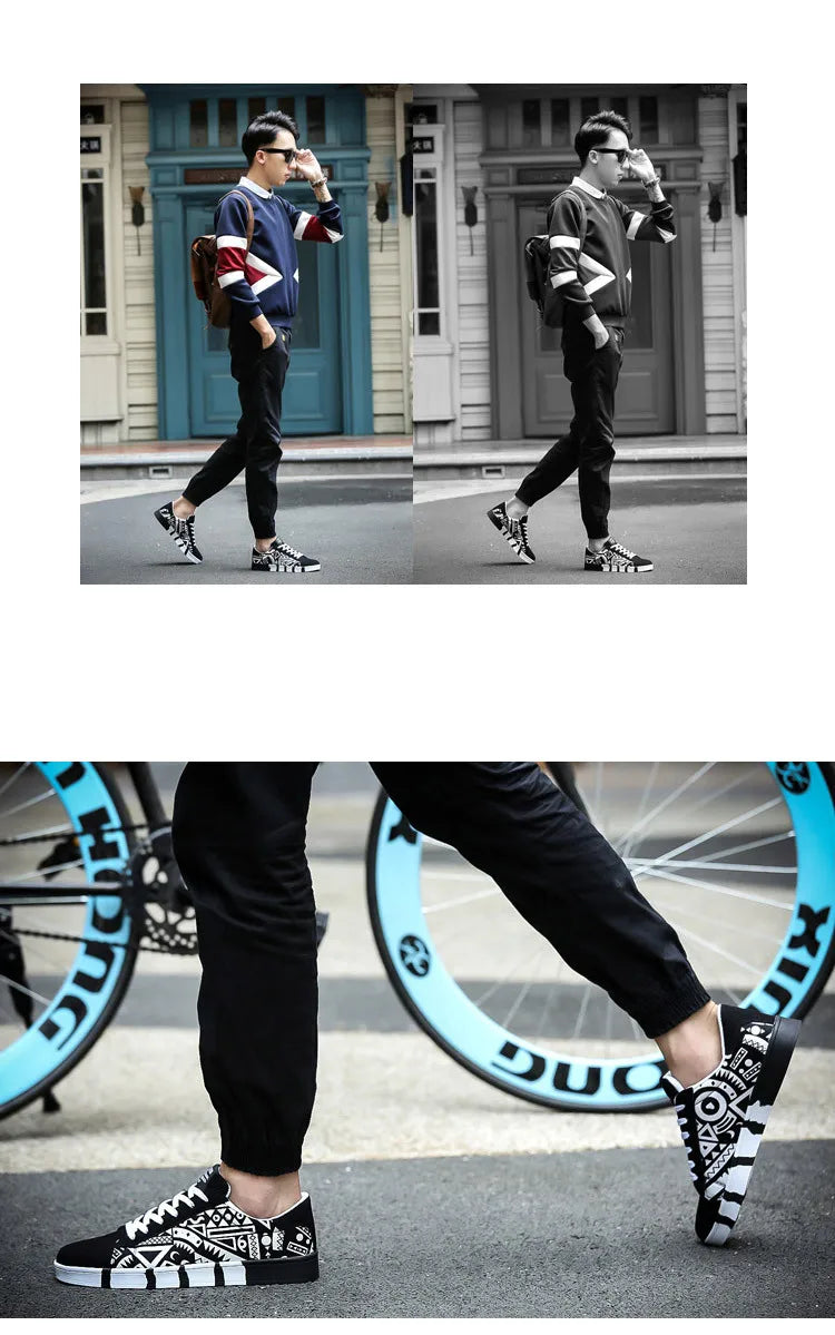 New Men Canvas Shoes Casual Flats Shoes 2024 Summer Fashion Comfortable Man Sneakers Non Slip Breathable Skateboard Shoes