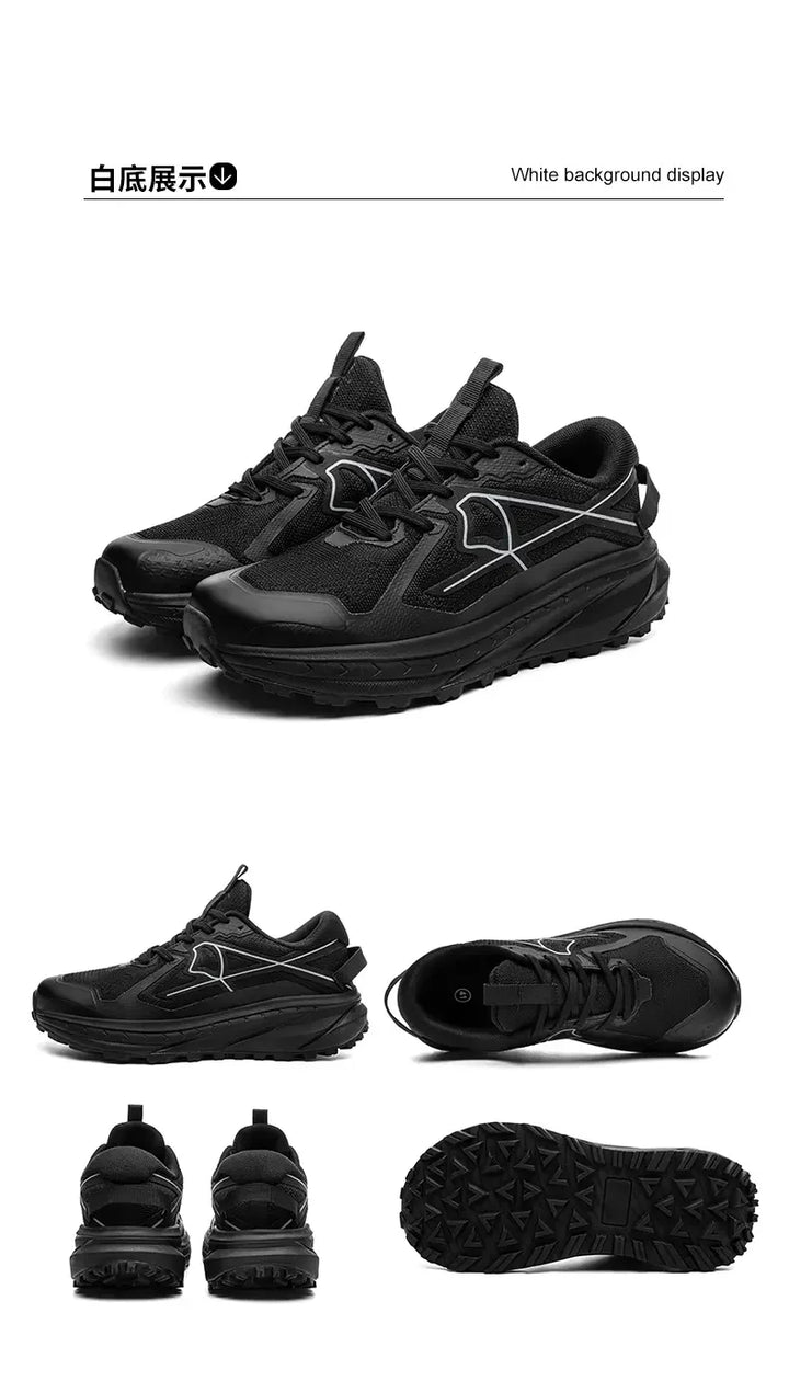 Casual Sneakers Men Comfortable Breathable Soft Flat Low-top Casual Shoes Men Anti-slip Lace-up Outdoor Hiking Shoes Men