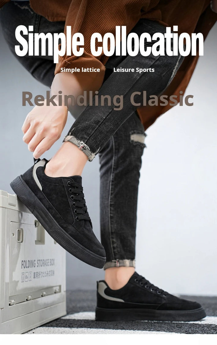 Fashion Brand Sneakers for Men Casual Shoes New Soft Comfortable Pu Leather Shoes Breathable Flats Shoes for Man tenis masculino