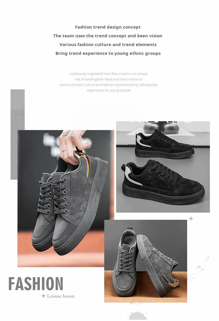 Fashion Brand Sneakers for Men Casual Shoes New Soft Comfortable Pu Leather Shoes Breathable Flats Shoes for Man tenis masculino