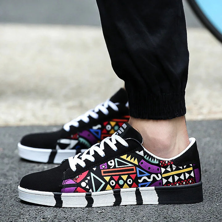 New Men Canvas Shoes Casual Flats Shoes 2024 Summer Fashion Comfortable Man Sneakers Non Slip Breathable Skateboard Shoes