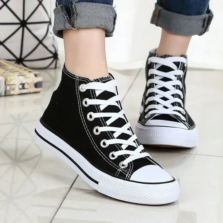 New Classic High Top Comfortable Sports Flat Walking Comfortable Sneakers Fashion Breathable Vulcanized Leisure Canvas