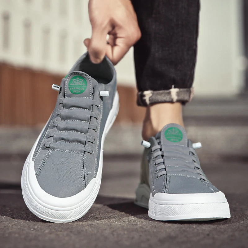 Men's Casual Sneakers 2025 New Arrival Fashionable Unisex Shoes Durable Anti-slip Thick-soled Elevator Comfortable Breathable On