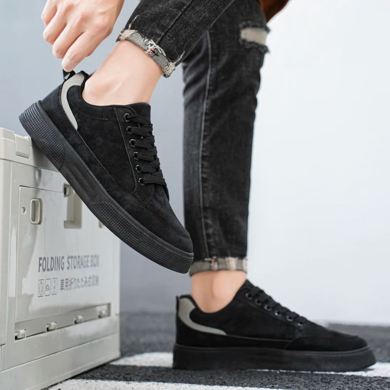 Fashion Brand Sneakers for Men Casual Shoes New Soft Comfortable Pu Leather Shoes Breathable Flats Shoes for Man tenis masculino